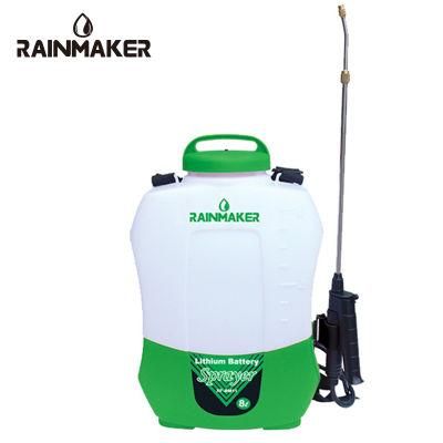 Rainmaker 8L Garden Backpack Rechargeable Operated PE Sprayer