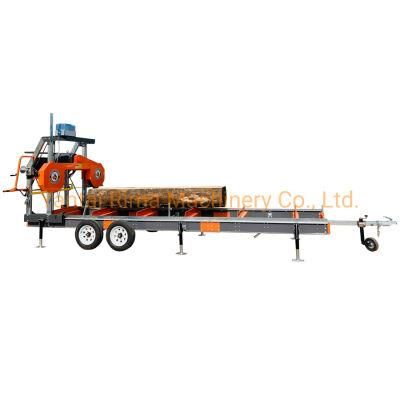 Rima 36&prime;&prime; Portable Sawmill Electric Start Engine Sawmill with Trailer