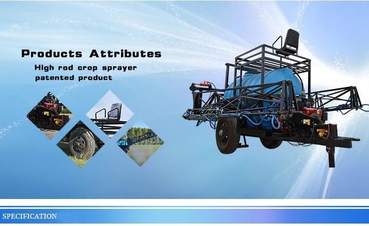 Agricultural Wheel Tool Machinery Tractor Crop Hydraulic Boom Sprayer