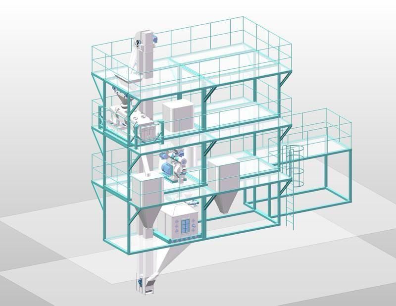 Skjz 4800 Animal Pellet Feed Plant, Animal Feed Processing Plant