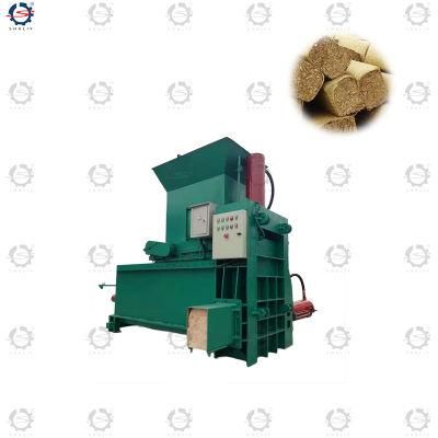 Sawdust Block Compactor Press Bagging Baler Machine