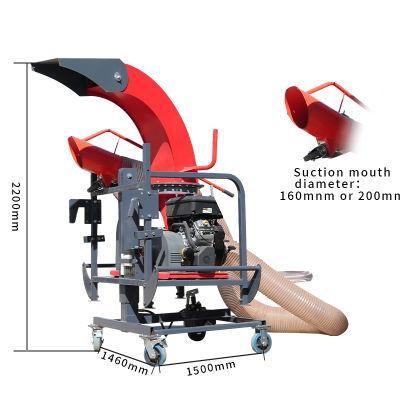 Landscaping Mobile Vehicle-Mounted Branch Shredder Gasoline Branch Shredder Dry Leaf Shredder