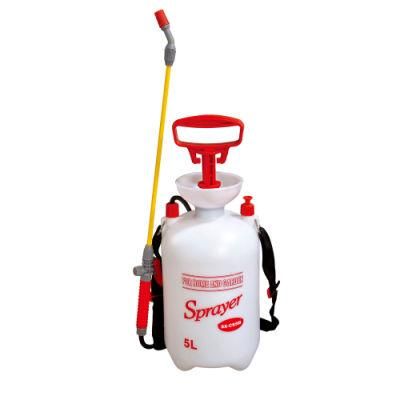 Seesa 5L Portable Manual Pressure Sprayer with Shoulder Strap for Garden Irrigation