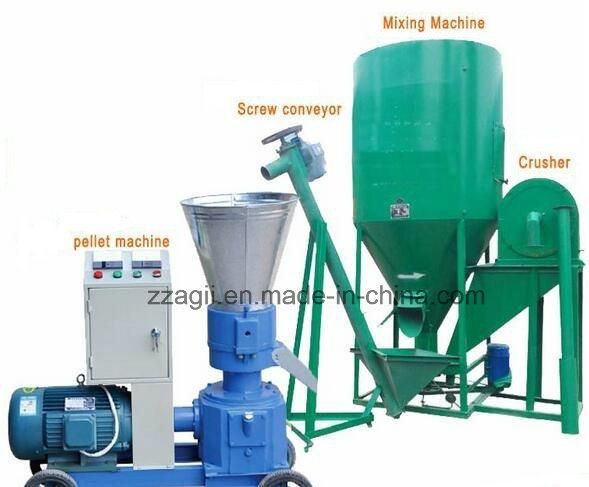 Ce Certification Factory Supply Ring Die Small Poultry Feed Pellet Mill Line