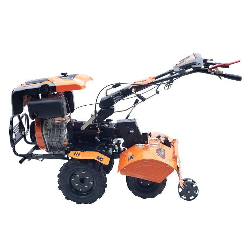 Bsx1100d Mini Agriculture Farm Tillage Machine Gasoline Engine Mini Power Tiller Hand Operated Walking Tractor Weeding Cultivator Rotary Tiller Price