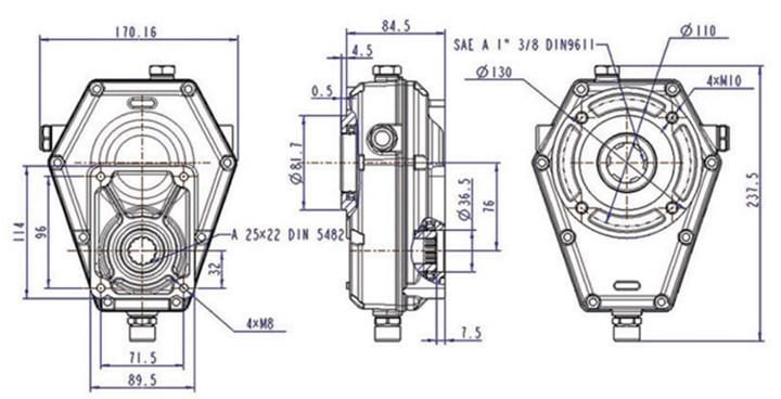 Speed Increase Gearbox for Group 2 Km6003