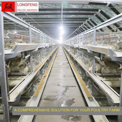 Standard Packing Hot Galvanized Longfeng Farm Equipment Broiler Chicken Cage