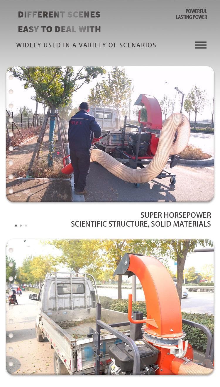 Mobile Vehicle-Mounted Fruit Tree Branch Rattan Wood Shredder Special Branch and Leaf Shredder for Landscaping