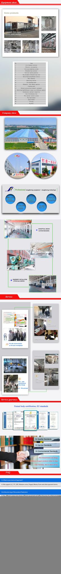 Efficiency Steam Type Pig Carcass Scalding Tunnel Meat Processing Machine