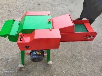 Mini Grass Chaff Cutter with Conveyer Belt Hay Straw Ensilage Machine