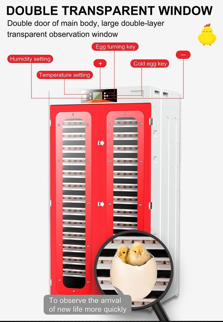 CE Marked Automatic Poultry 2000 Eggs Incubator for Chicken