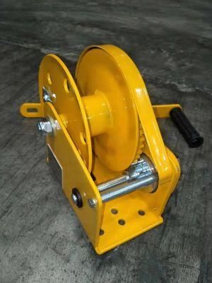 Worm Gear Hand Winch 2000lbs, Single Reel