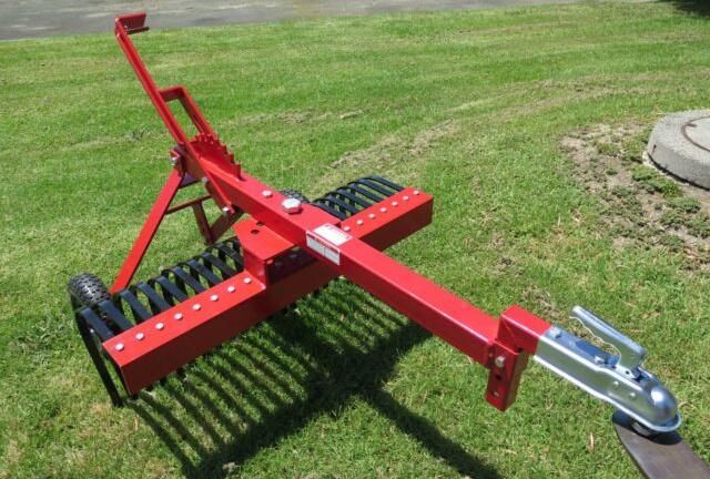 ATV Landscape Rake with Rear Wheels