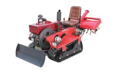 25HP Remote Operation High and Comfortable Rotary Weeding, Mowing and Ditching Backfill Crawler Tractor