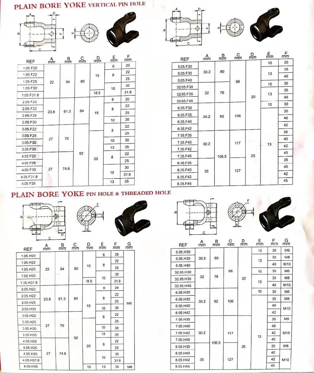 Customized Pto Shaft Cross Universal Joint with Ce Certificated