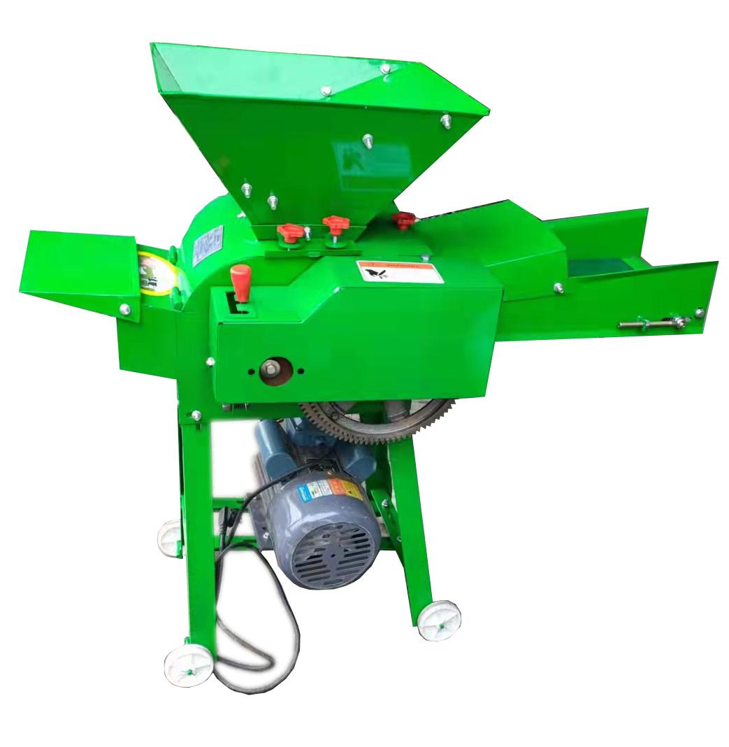 Durable Steel Blades Grass Cutter/Animals Feed Processing Small Silage Chaff Cutter/High Efficiency Dry and Wet Grass Cutting Machine