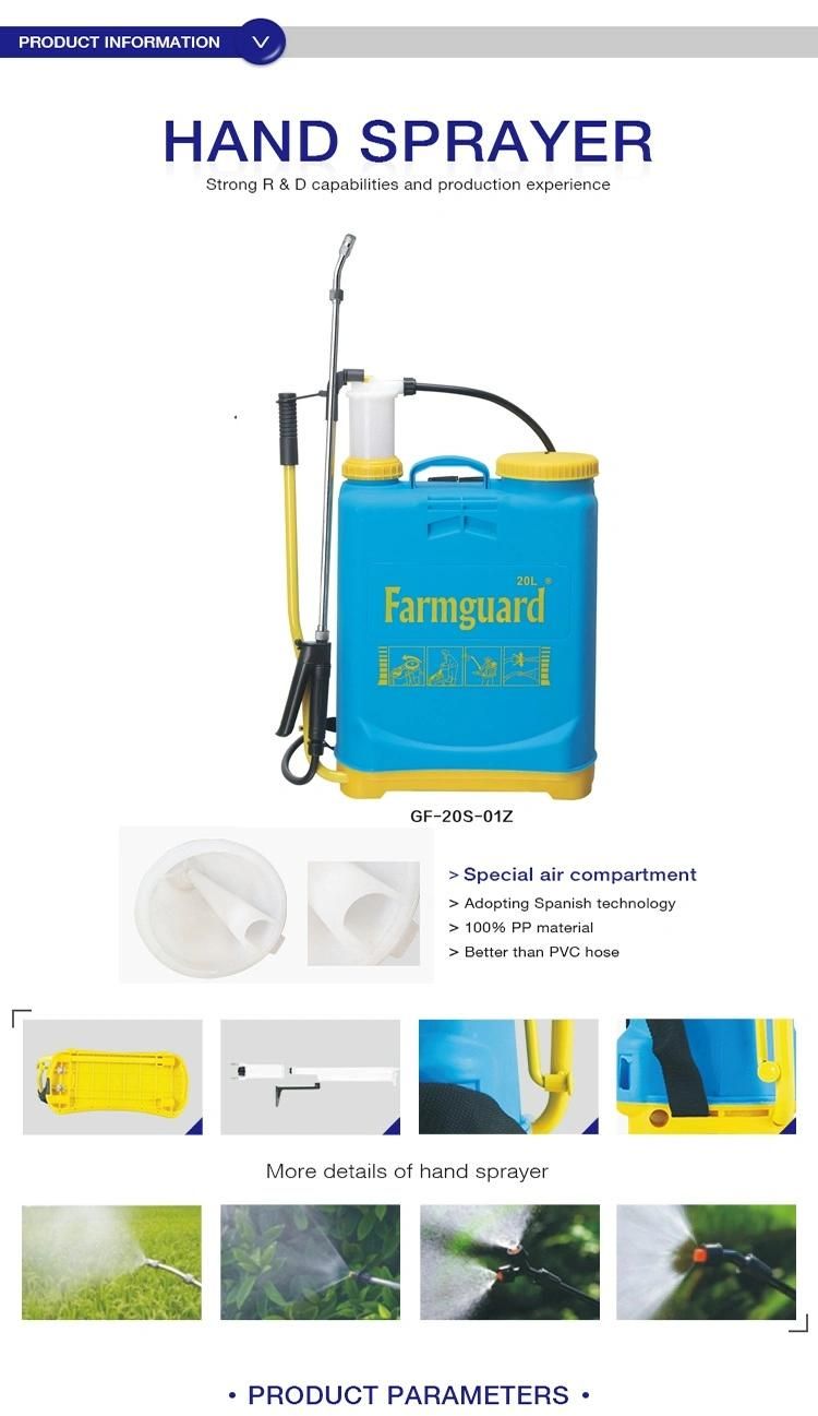 20 Liter 16 Liter Pest Control Equipment Knapsack Hand Pump Sprayer Disinfectant Sprayer Agriculture Sprayer