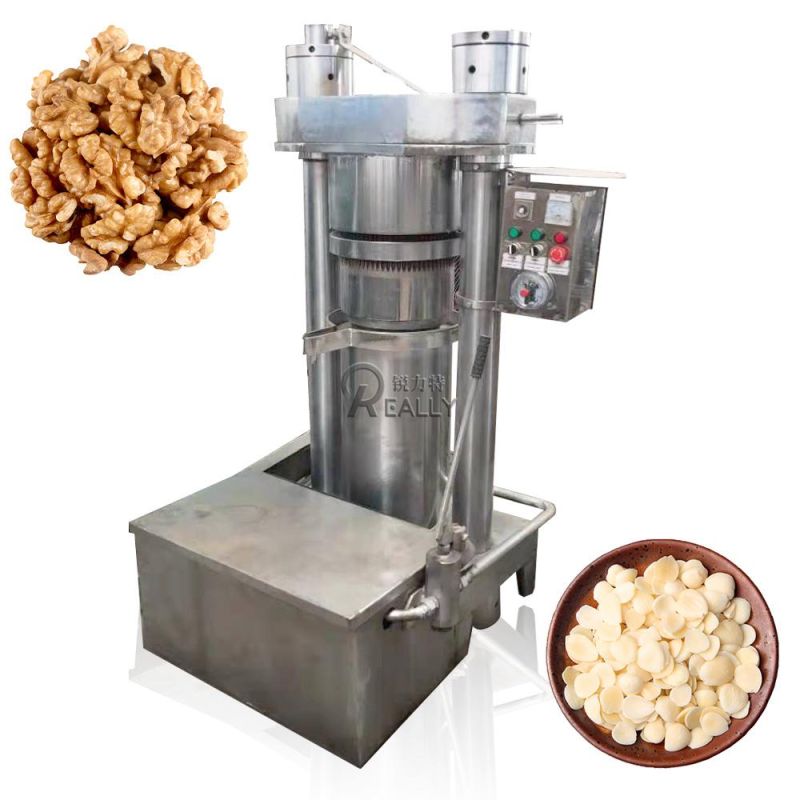 Nut Oil Press Commercial Oil Pressing Making Machine Hydraulic Cold Oil Extractor Sunflower Seeds Coconut Oil Expeller Extraction