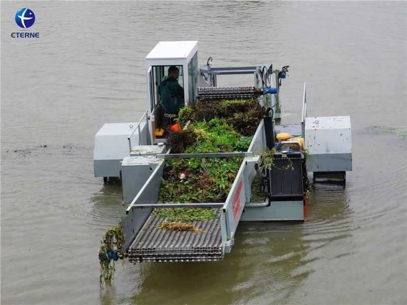 Aquatic Weed Water Hyacinth and The Water Lettuce Harvester