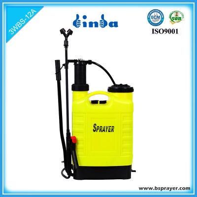 12L Agricultural Knapsack Hand 2 in 1 Manual and Battery Power Pressure Backpack Pump Sprayer