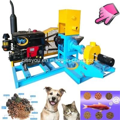 Floating Fish Feed Food Pellet Making Extruder Machine (WSP)