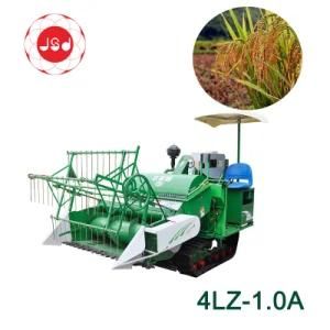 4lz-1.0A International Creeper Self-Propelled Mini Combine Rice Harvester