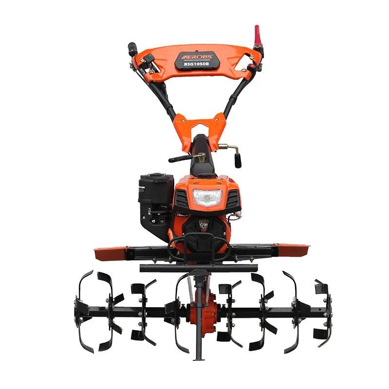 Aerobs Rotary Tiller Bsg1050b Mini Power Tiller Mini Tractor Tiller Gasoline Power Tiller with BS220c Engine