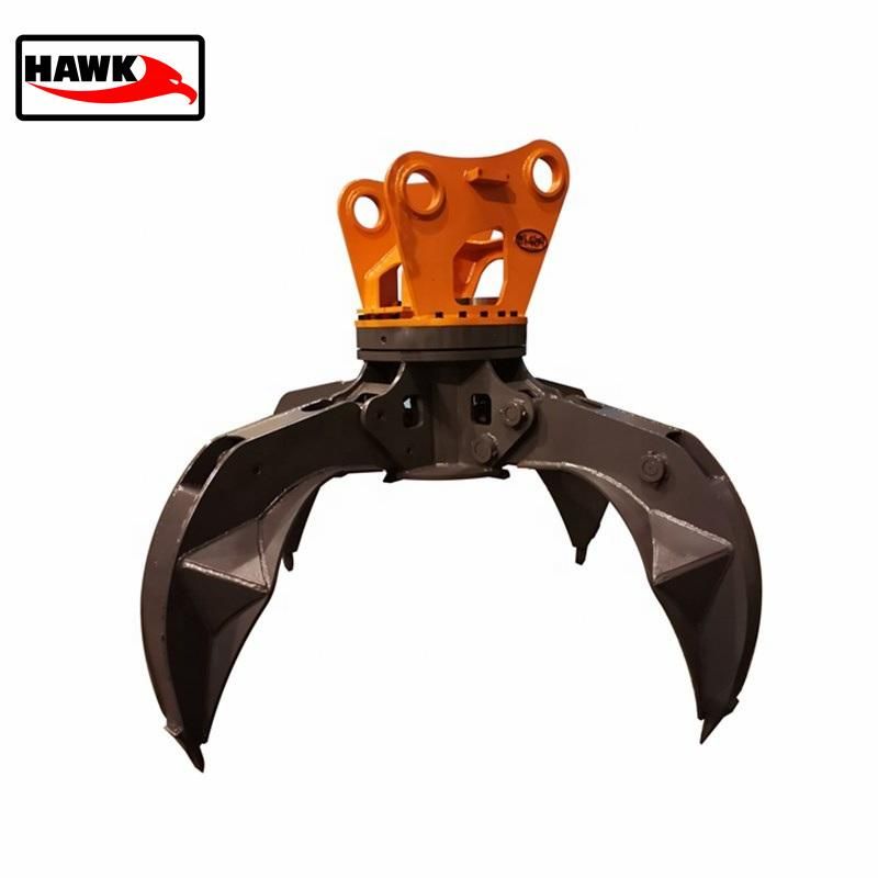 High Drilling Speed Hydraulic Screw Cone Log Splitter for Excavator