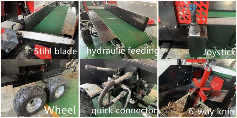 500mm Working Capacity Firewood Processor for Log Splitting