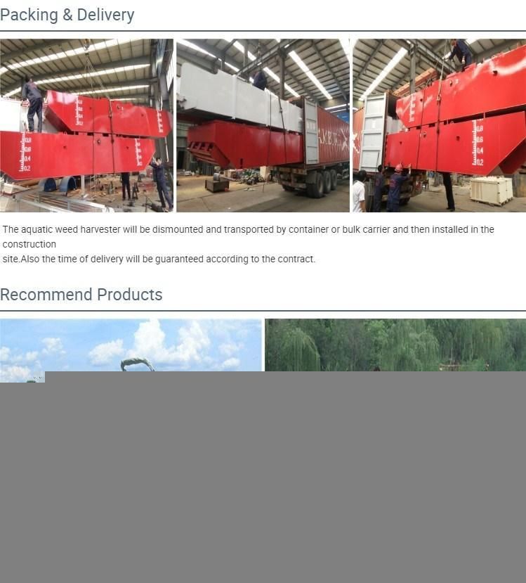 China Aquatic Weed Harvester for River Clean
