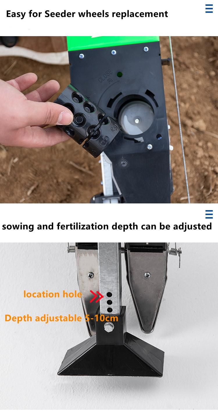 Plantmate/ Lamsin Agriculture Tools Portable Mini Seeder Planter Sowing Machine for Corn Beans Peanut