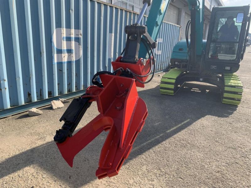 Excavator Mounted Rotationg Tree Shear Harvester
