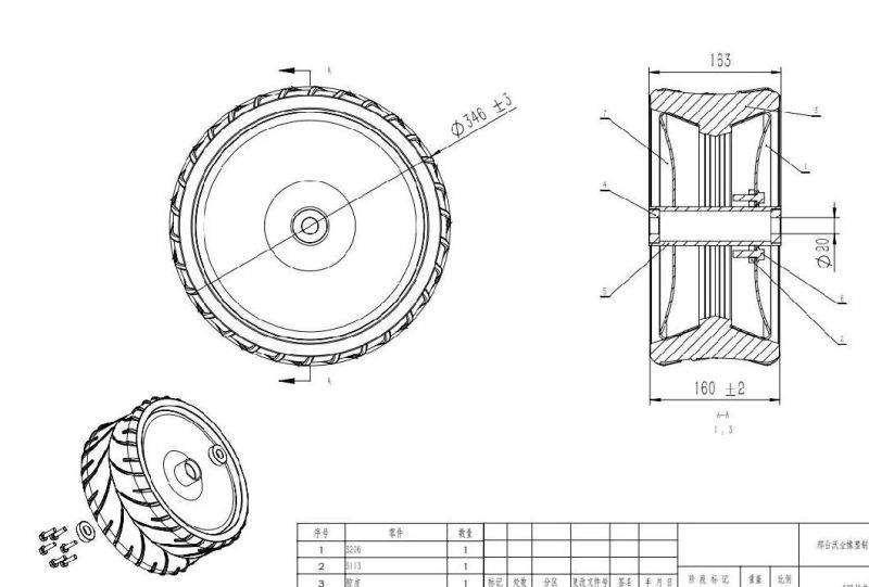 6 X 13.5 Inch Seeder Press Tire