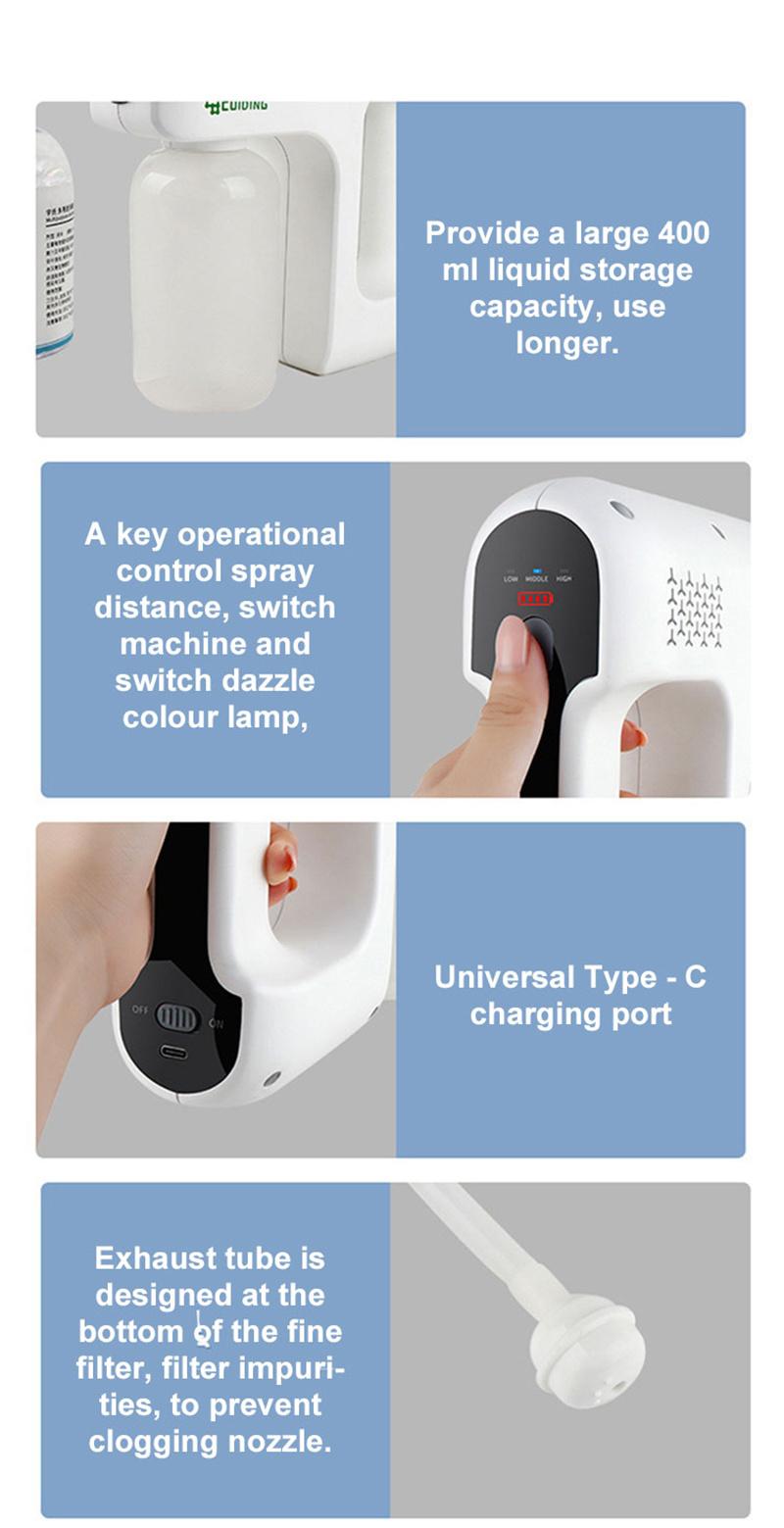 Disinfection Room Battery Ulv Cold Fogger Sprayer