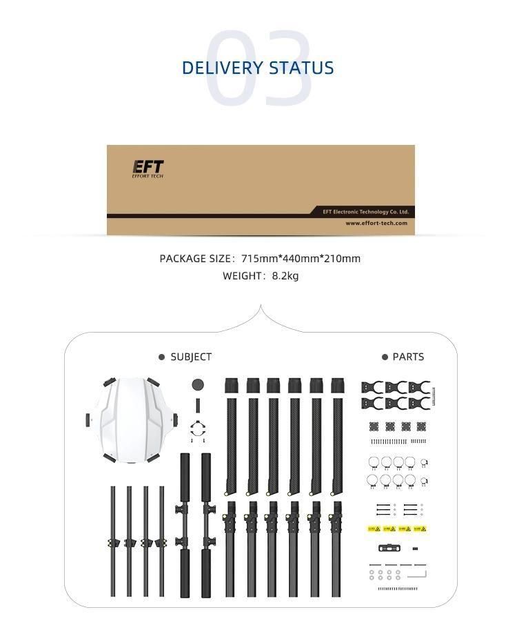 E616p Drone Sprayer Price with Tank for Agricultural Drone Frame