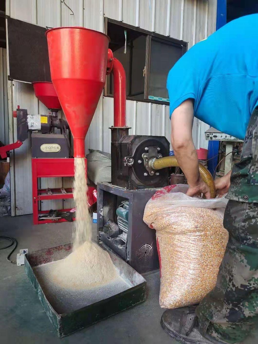 Self-Priming Dust Free Sesame Paddy Rice Maize Flour Milling Machine Crusher