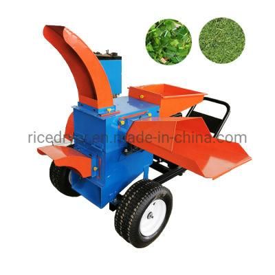 Movable Leaf Grass Crusher Chaff Cutting Machine for Animal Feed