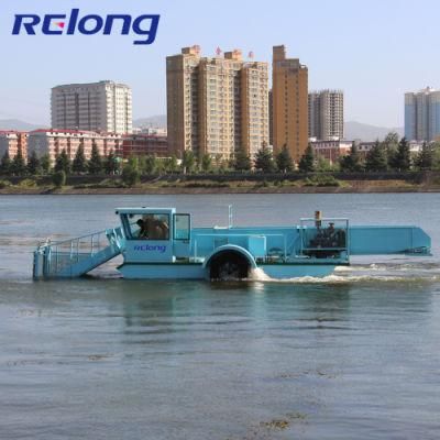 River Used Aquatic Water Weed Hyacinth Harvester/Water Cleaning Boat