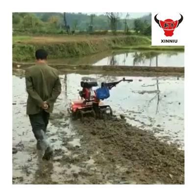 Four-Wheel Drive Gasoline 7HP 9HP Farm Implement Rotary Tiller