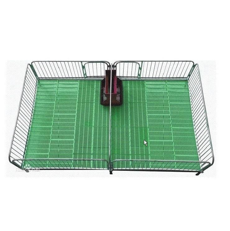 Made in China Livestock Poultry Farm Piggery Equipment Pig Farming Cages Galvanized Frame PVC Fence Panel Sow Farrowing Pen Crate with Plastic Slatted Floor
