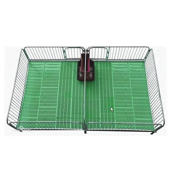 Made in China Livestock Poultry Farm Piggery Equipment Pig Farming Cages Galvanized Frame PVC Fence Panel Sow Farrowing Pen Crate with Plastic Slatted Floor