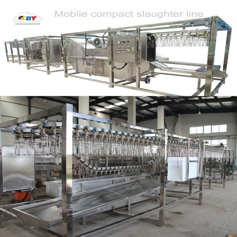 Overhead Conveyor System Chicken Slaughterhouse Poultry Processing Machine Poultry Chicken Duck Goose Complete Slaughter Line