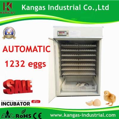 CE Marked Full Automatic 1232 Chicken Eggs Incubation Machine
