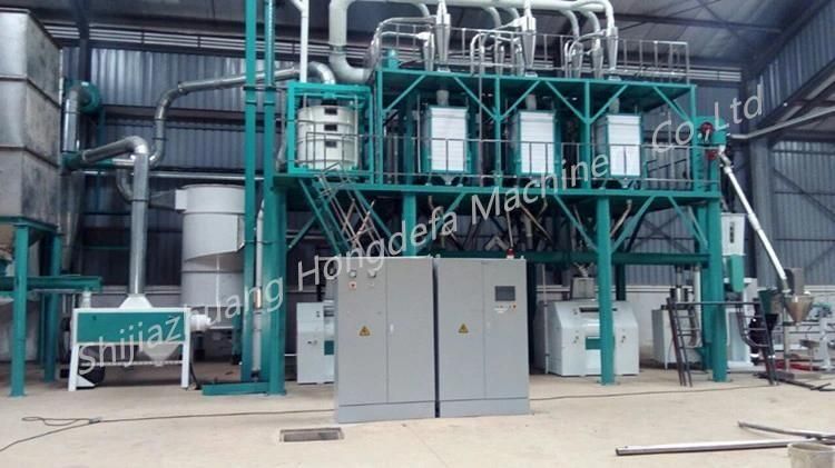 50t/24h Maize Corn Flour Grits Making Processing Mill Line