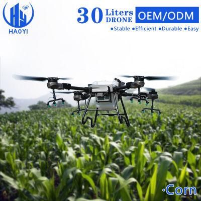 30L Farm Orchard Wheat Crop Pesticide Spraying Uav Electric Sprayer Drone Price with Fertilizer Spreader