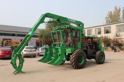 4 Wheels Heavy Sugarcane Loader Grab Harvest Machine Sugar Cane Loader