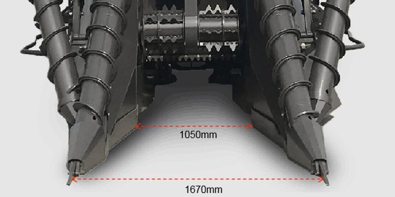 Zoomlion More 1.5m Row Spacing Agriculture Machinery for Harvesting Field