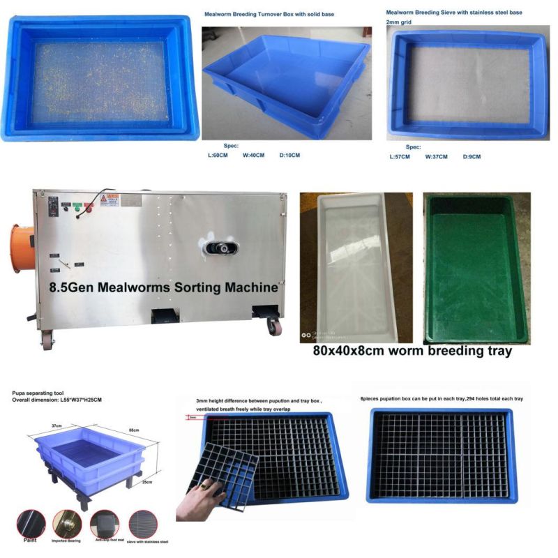 High Efficiency Meal Worms Farm Necessary Breeding Sorting Machine