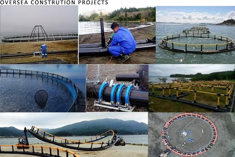 Aquaculture Fish Farming Cages Round Cage Submersible Cage HDPE Floating Fish Cages with Double or Triple Pipes