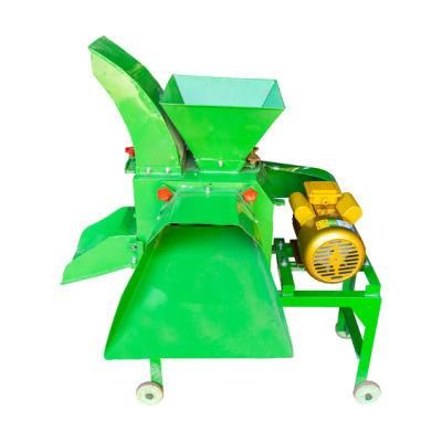 High Efficient Fodder Chopper Grass Chaff Cutter Small Type Chaff Cutter Silage Forage Crushing Machine Hay Cutter Farm Straw Chopper Grinder